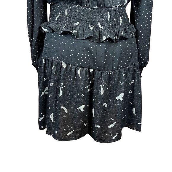 Popsugar Black White and Cream Multi Print Tiered Dresss Size XL - Picture 10 of 14